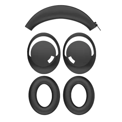 1MORE SonoFlow etui za slušalke, mehka silikonska zaščitna torbica Black