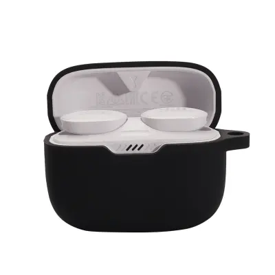 Začiten ovitek za slušalke JBL T130NC TWS s karabinom Black