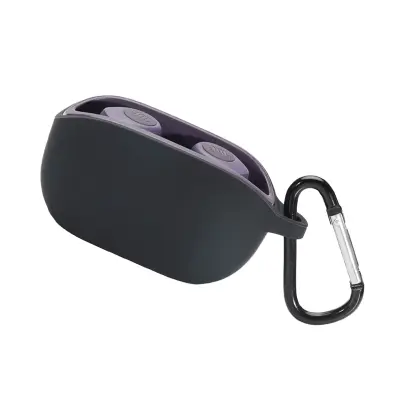 Ovitek za JBL Wave 100TWS s karabinom - mehak zaščitni silikonski ovitek Black