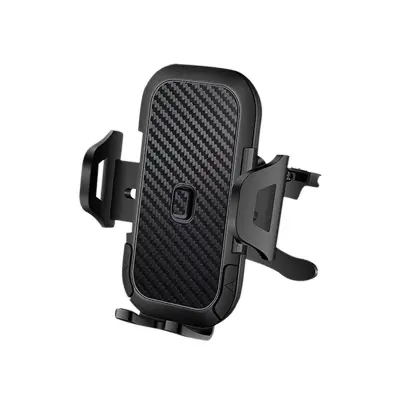 Držalo za telefon za avto - črno (nadgrajeno prezračevanje in namestitev na armaturno ploščo)