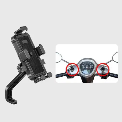 Nosilec za telefon za motor - Nosilec za vzvratno ogledalo za varno vožnjo