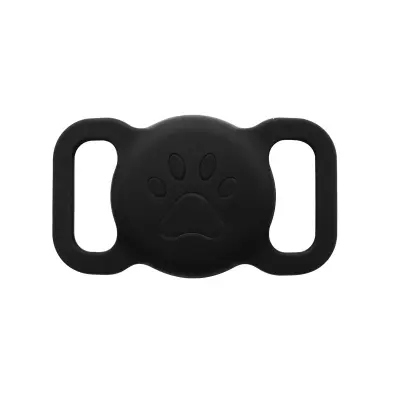 Silikonski ovitek za AirTag, oblika mačje šape, vodoodporen Black