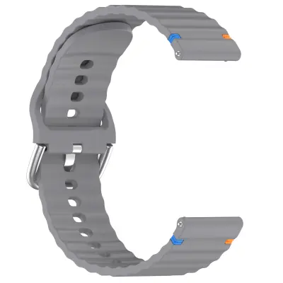 Silikonski pašček za uro Galaxy Watch, Huawei Watch, Xiaomi Watch DarkGrey