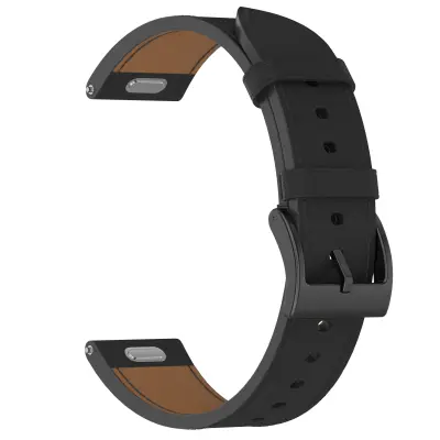 Usnjen pašček za uro Huawei GT5 Black 22 mm