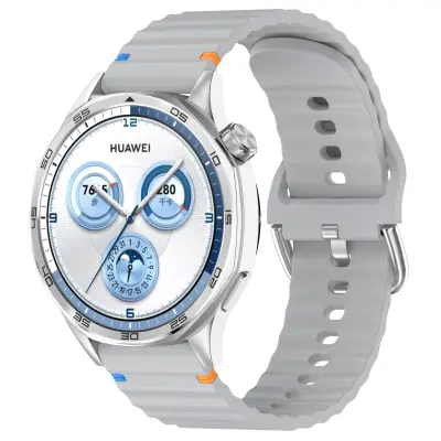Silikonski pašček za uro Galaxy Watch, Huawei Watch, Xiaomi Watch LightGrey