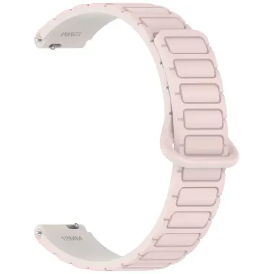12MM silikonski pašček za uro z magnetno zaponko za Xiaomi Mi Band 8/9 Silver