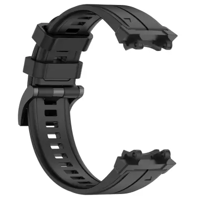 Silikonski pašček za uro z zaponko za Amazfit T-Rex 2/3 - črne barve