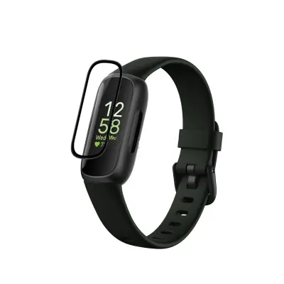 Zaščitna folija za zaslon Fitbit Inspire 3, 3D ukrivljena mehka folija (2-pak)