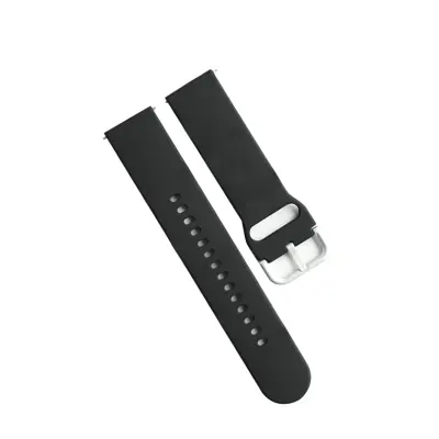 Črn silikonski pašček za uro Fitbit Versa 2/Lite