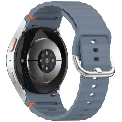 Samsung Watch 7 valovit pašček - srebrna zaponka (odporna proti bledenju)