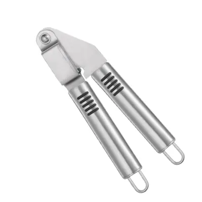 Nova stiskalnica za česen z nedrsečim ročajem iz nerjavečega jekla