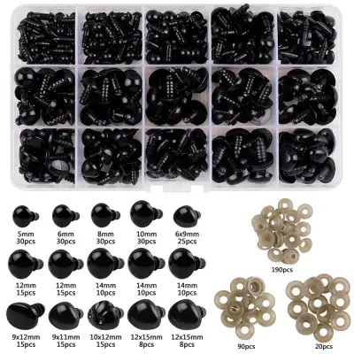 Plastične varnostne oči s samolepilno zadnjo stranjo   Model 2