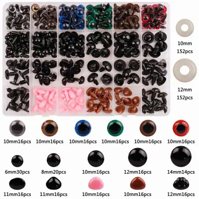 Plastične varnostne oči s samolepilno zadnjo stranjo   Model 1