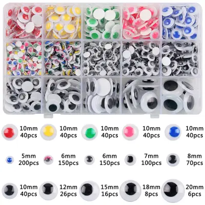 Plastične varnostne oči s samolepilno zadnjo stranjo   Model 7