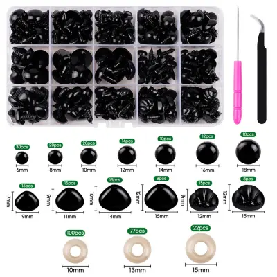 Plastične varnostne oči s samolepilno zadnjo stranjo   Model 6