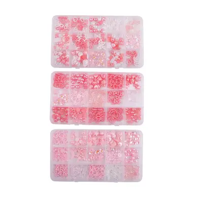 Komplet dodatkov za nohte z mešanimi biseri