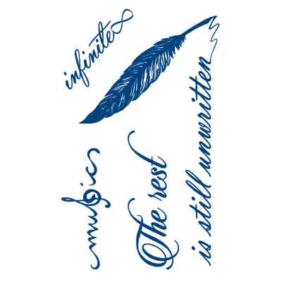 Nalepke za tetovaže - hitra in enostavna namestitev (2 lista)   Model 4