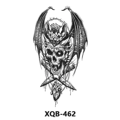 Začasna tetovaža črne barve, realistična in vodoodporna poslikava telesa   7