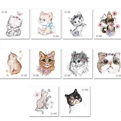 Paket 10 listov začasnih tetovaž   Model 9