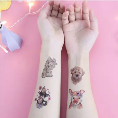 Paket 10 listov začasnih tetovaž   Model 8