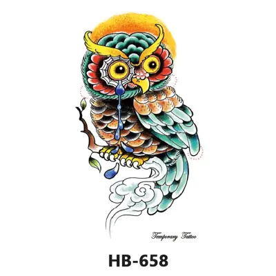 Začasni tatu rokav z motivom lovilca sanj, velike nalepke za tetovaže na roki   1