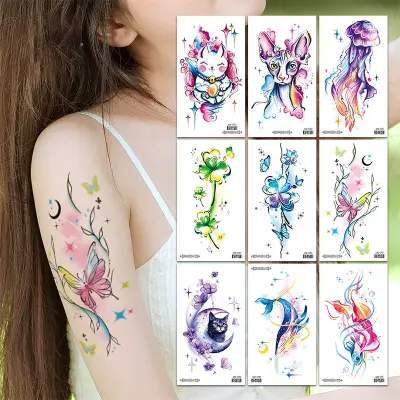 Paket 12 listov začasnih tetovaž