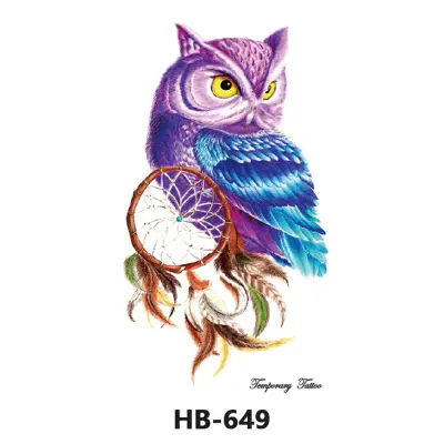 Začasni tatu rokav z motivom lovilca sanj, velike nalepke za tetovaže na roki   3