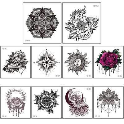 Paket 10 listov začasnih tetovaž   Model 1