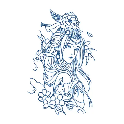 Nalepke za tetovaže - hitra in enostavna namestitev (2 lista)   Model 12