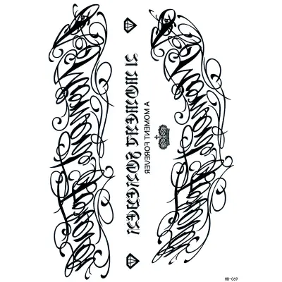 Začasni rokav s tetovažo - 5 kosov   Model 3