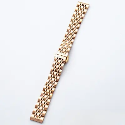 Zapestnica iz nerjavečega jekla za Garmin Lily 2 - 14 mm zaponka metuljček Gold