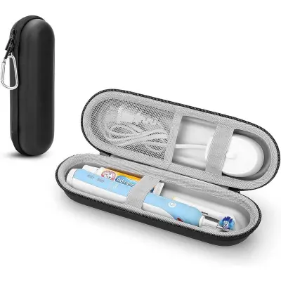 Potovalni etui za električno zobno ščetko - Etui za zobno ščetko EVA s trdim ohišjem Black