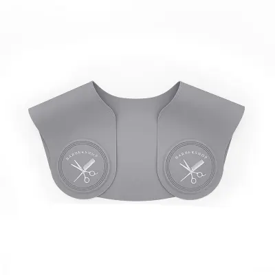 Silikonska krtača za čiščenje vratu za striženje las - Profesionalni trak za vrat brivca Grey S