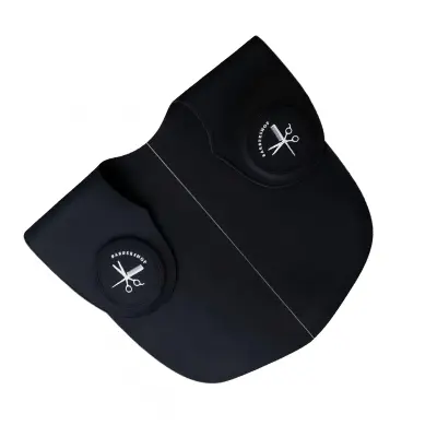 Silikonska krtača za čiščenje vratu za striženje las - Profesionalni trak za vrat brivca Black L