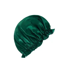 Svilena spalna kapa za ženske iz 100 % murve, mehak naglavni trak za spanje DarkGreen L