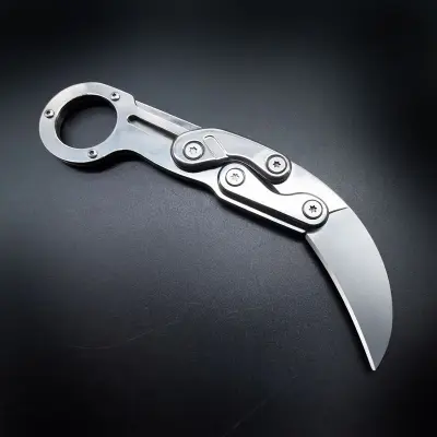 Mini žepni nož za ključe iz nerjavečega jekla za EDC, sadje, odpiranje paketov