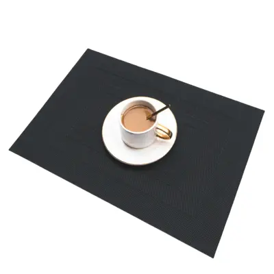 Klasični zahodni podstavki za krožnike, pralni, 2-pak Black