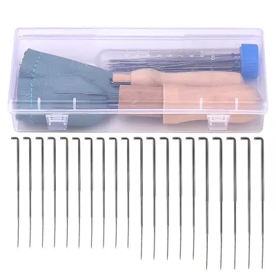 Komplet igel za polstenje - Komplet za polstenje volne z iglami, ščitniki za prste in šilom