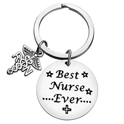 Kovinski obesek za ključe iz nerjavečega jekla za medicinske sestre - popolno darilo za dan medicinskih sester   Model 3