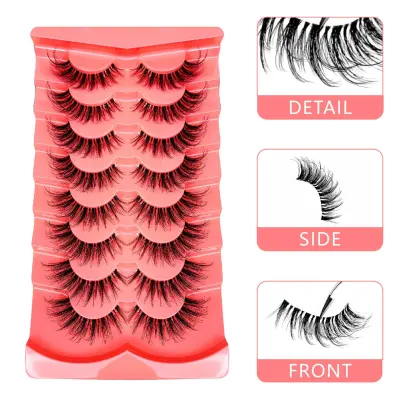 MG02 8 parov umetnih trepalnic - naraven in voluminozen videz