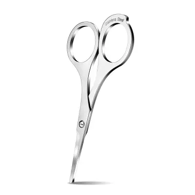 Prirezovalnik nosnih dlak z glavnikom - srebrn