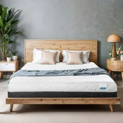 TANHK Matraca z cirkulacijo svežega zraka 90x200, 20cm, od mehkega do srednje trdega, hipoalergična, odstranljiva prevleka, izdelana v Italiji.