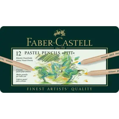 Pastelni svinčniki PITT set 12