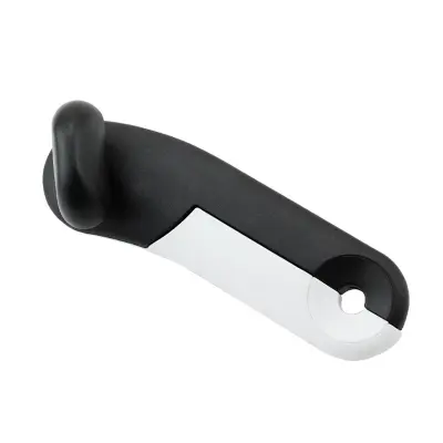 Odpiralec konzerv črne in bele barve - večnamensko orodje iz nerjavečega jekla