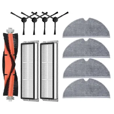 Za 1C 1T za F9 Hepa Filter Glavna Stranska Krtača Mop Krpa Robotski Sesalnik Dodatki, Črna