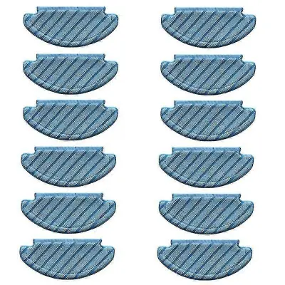12Pcs Mop Krpe Čistilne Krpe za Ecovacs Deebot T8 Sesalnik Dodatki Mop Čiščenje Tla Nadomestna Krpa