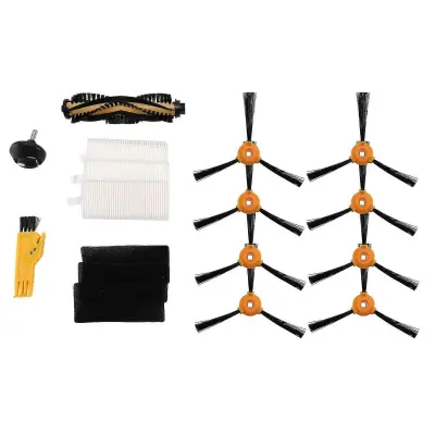 17Pcs Sesalnik Stranska Krtača Kolesni Filter za Deebot 600 601 605 710 N79 N79s Nadomestni Dodatki