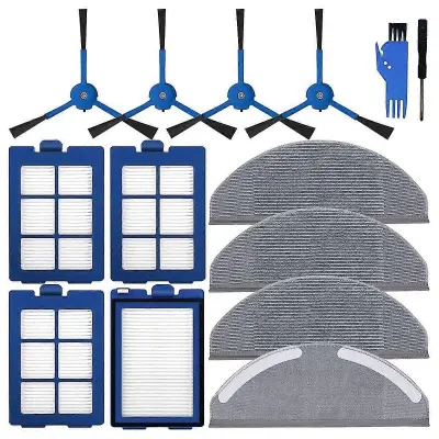 Za RoboVac X8 hibridni robotski sesalnik HEPA filtri stranska krtača krpa za brisanje nadomestni deli