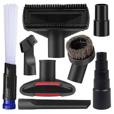 8 kosov Univerzalni komplet dodatkov za sesalnik Wet Dry Plastični adapter za sesalno cev 1-1/4 palčni dodatki za sesalnik