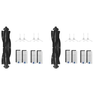 Komplet 2 glavnih in stranskih krtač, nadomestnih delov filtra HEPA za robotski sesalnik 360 S6